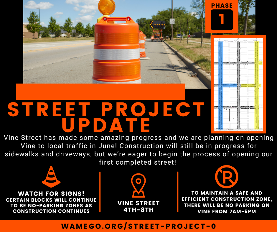 Phase 1 Street Project Update 5/23/2024 - News Image